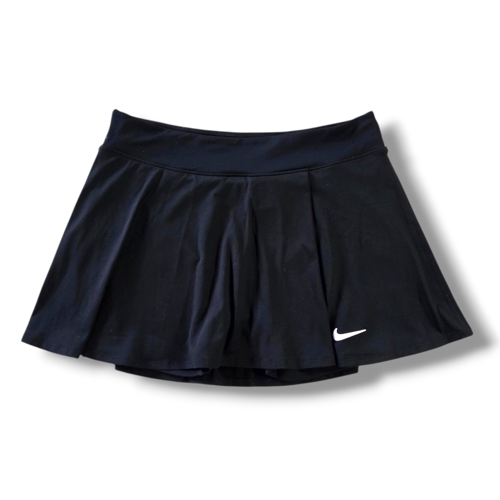 NIKE DriFit Athletic Golf Pickleball Standard Fit Black Skirt Medium